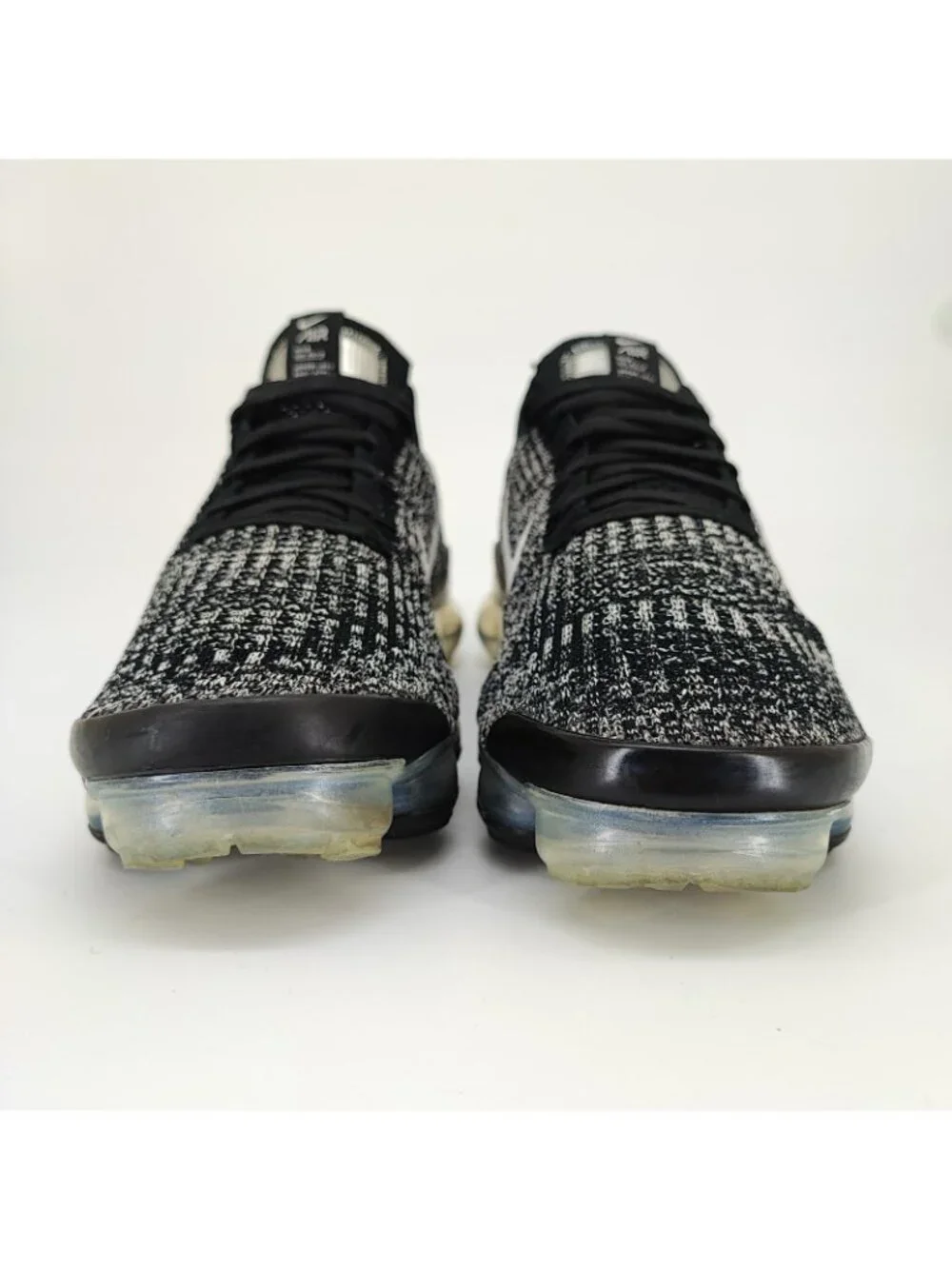 Nike Air VaporMax Flyknit 3 Men's Size 9.5 Black White Sneakers Shoes AJ6900-002